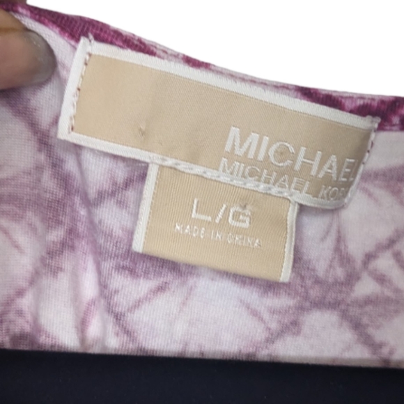 Michael Michael Kors Women's Abstract Print Scrunched Tank Top - Picture 3 of 10